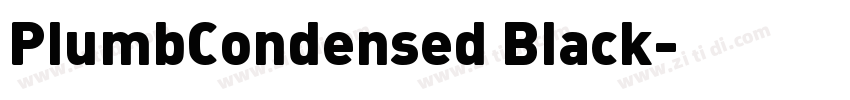 PlumbCondensed Black字体转换
